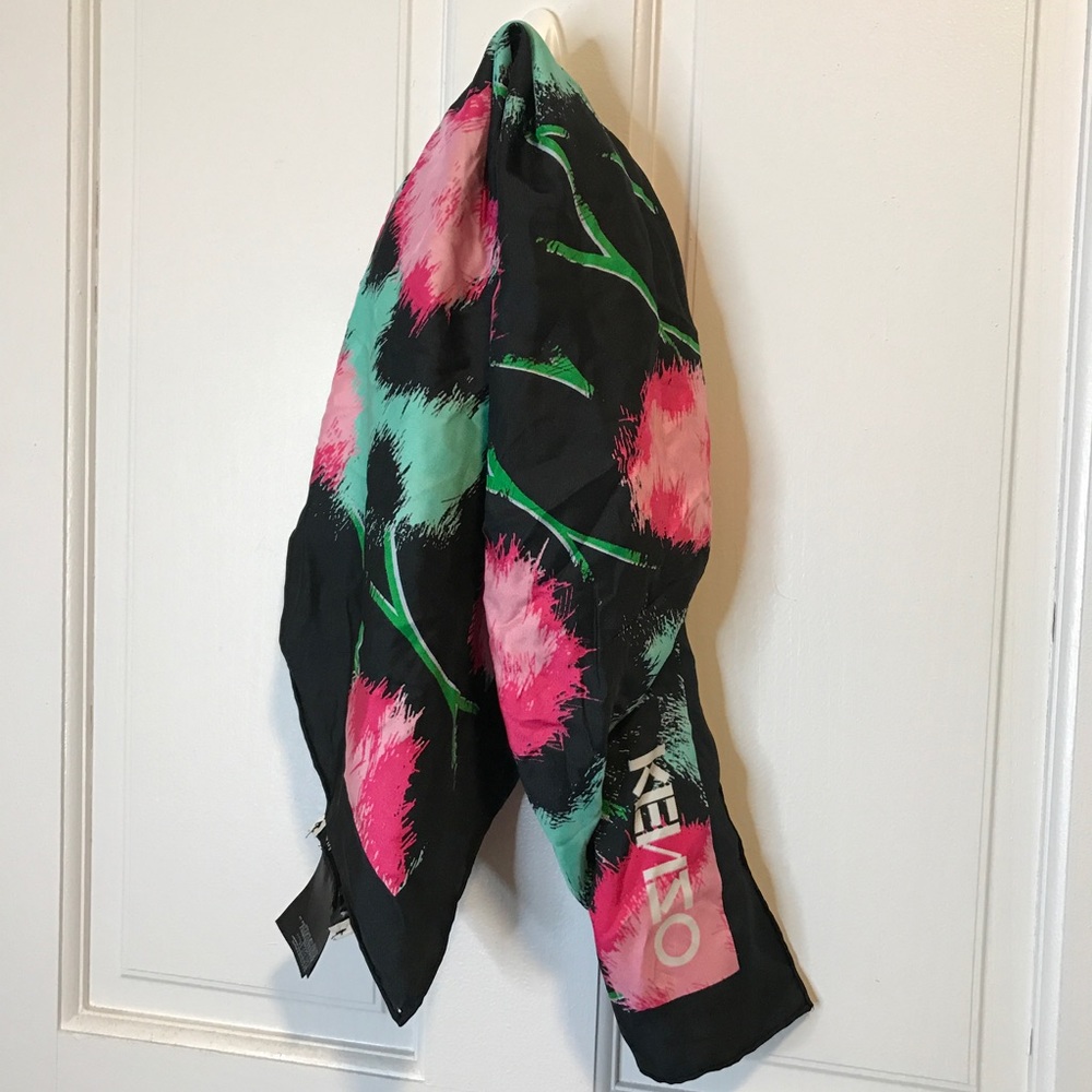 KENZO 100% Silk Scarf